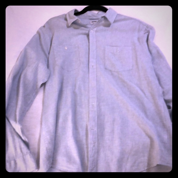 Love this linen light blue shirt large express - Picture 1 of 2